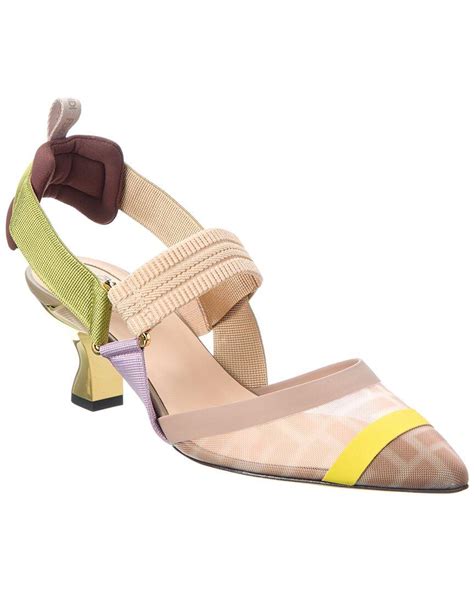 fendi colibri mesh sneakers|Fendi slingback pumps.